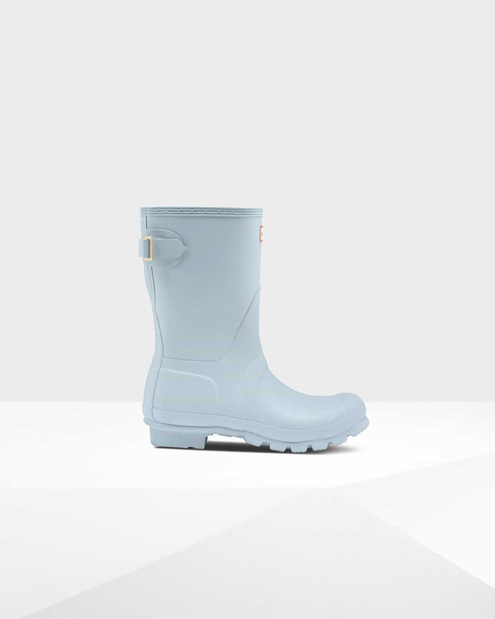 Hunter Women's Original Short Back Adjustable Short Wellington Boots Grey,WAKC18607